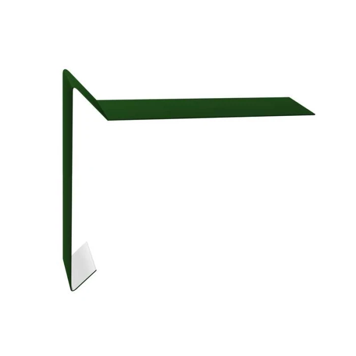 Планка ветровая для мягкой кровли 100х20х100 0,45 PE с пленкой RAL 6002 лиственно-зеленый