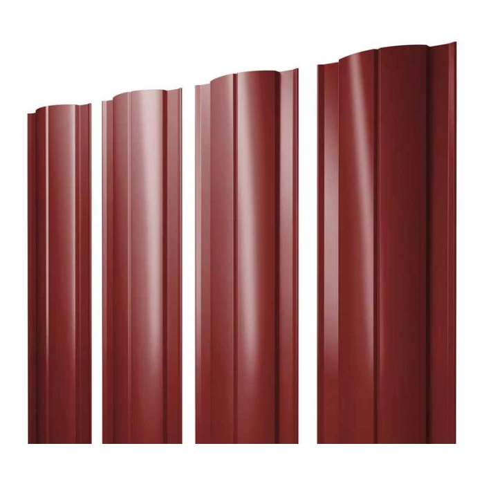 Штакетник Круглый Grand Line 0,45 Полиэстер RAL 3011 Коричнево-Красный